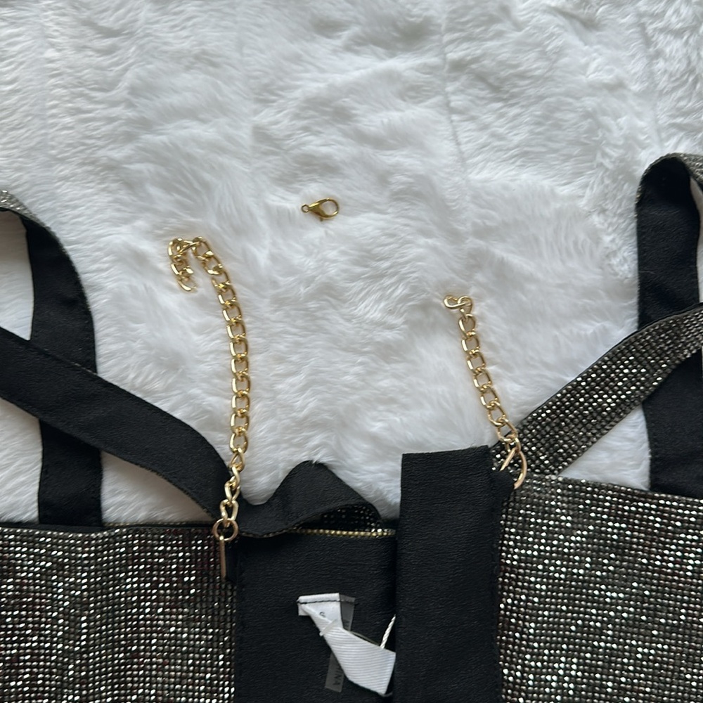 Glam Charcoal sparkle square cropped tank top - Picture 10 of 11
